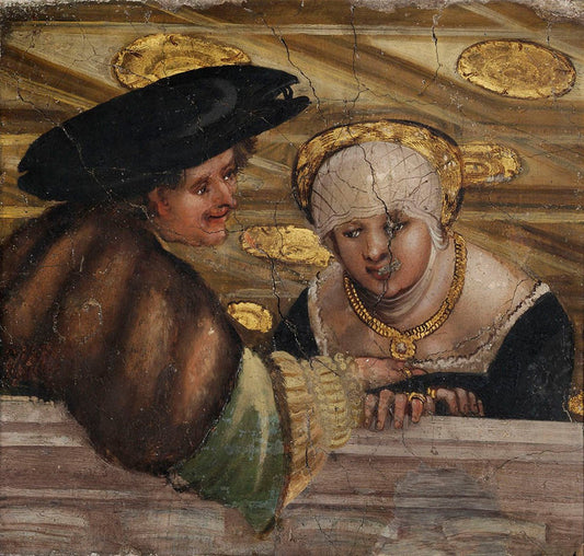 Loving Couple, vintage artwork by Albrecht Altdorfer, A3 (16x12") Poster Print