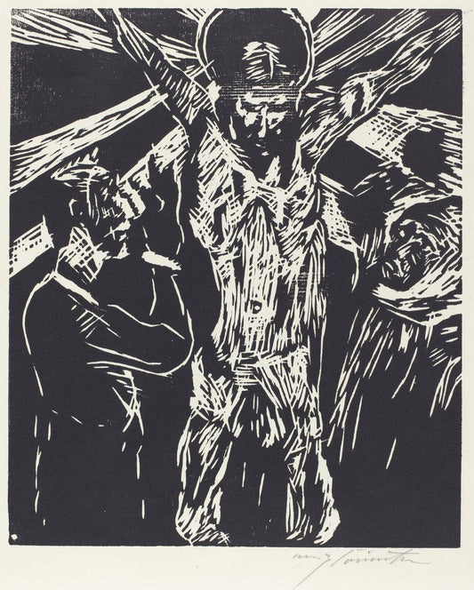 Lovis Corinth:The Crucifixion (Christus am Kreuz),16x12"(A3) Poster