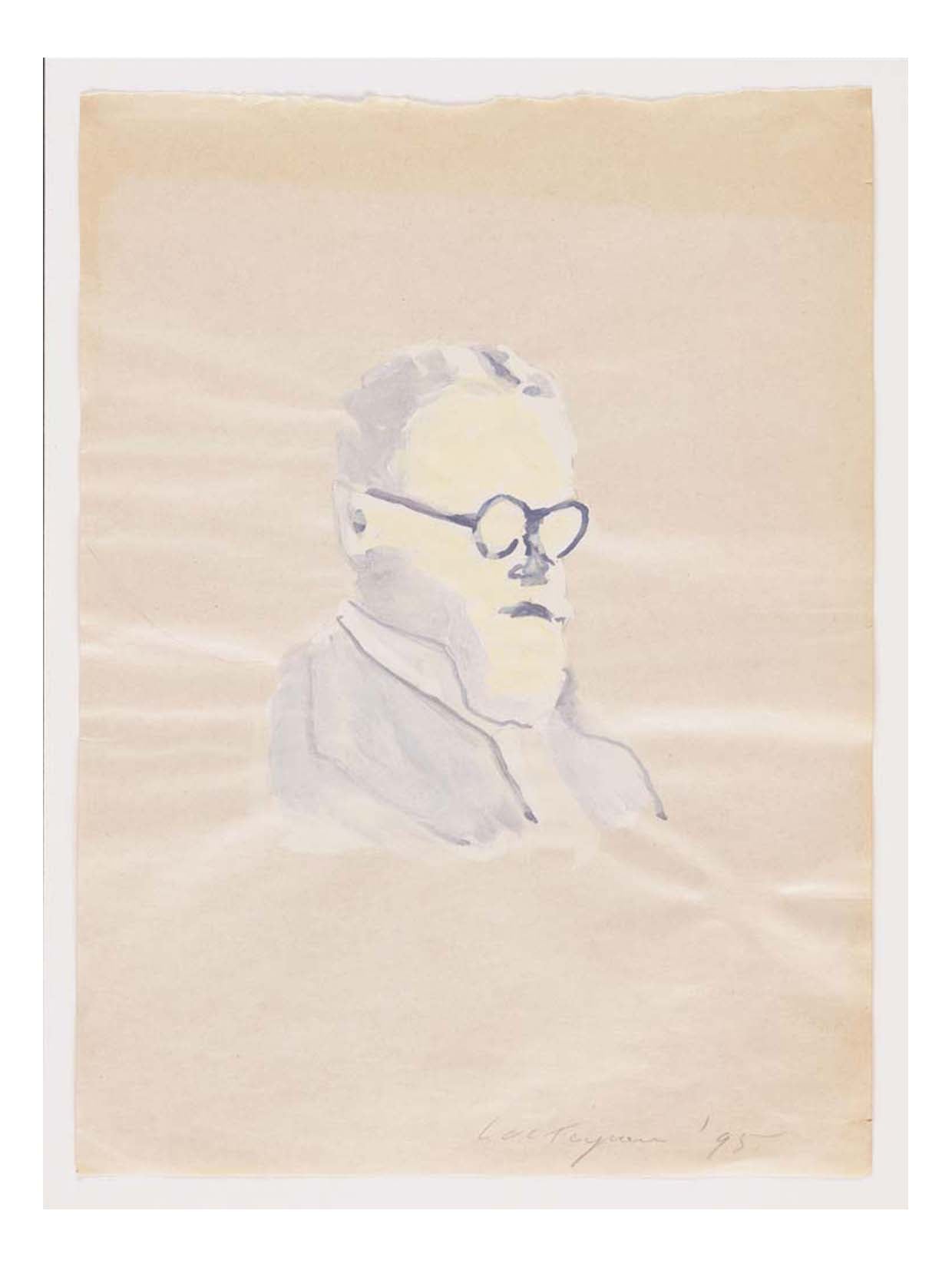 Luc Tuymans - A Flemish Intellectual, 16x12" (A3) Poster Print