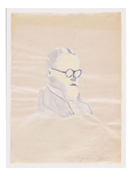 Luc Tuymans - A Flemish Intellectual, 16x12" (A3) Poster Print