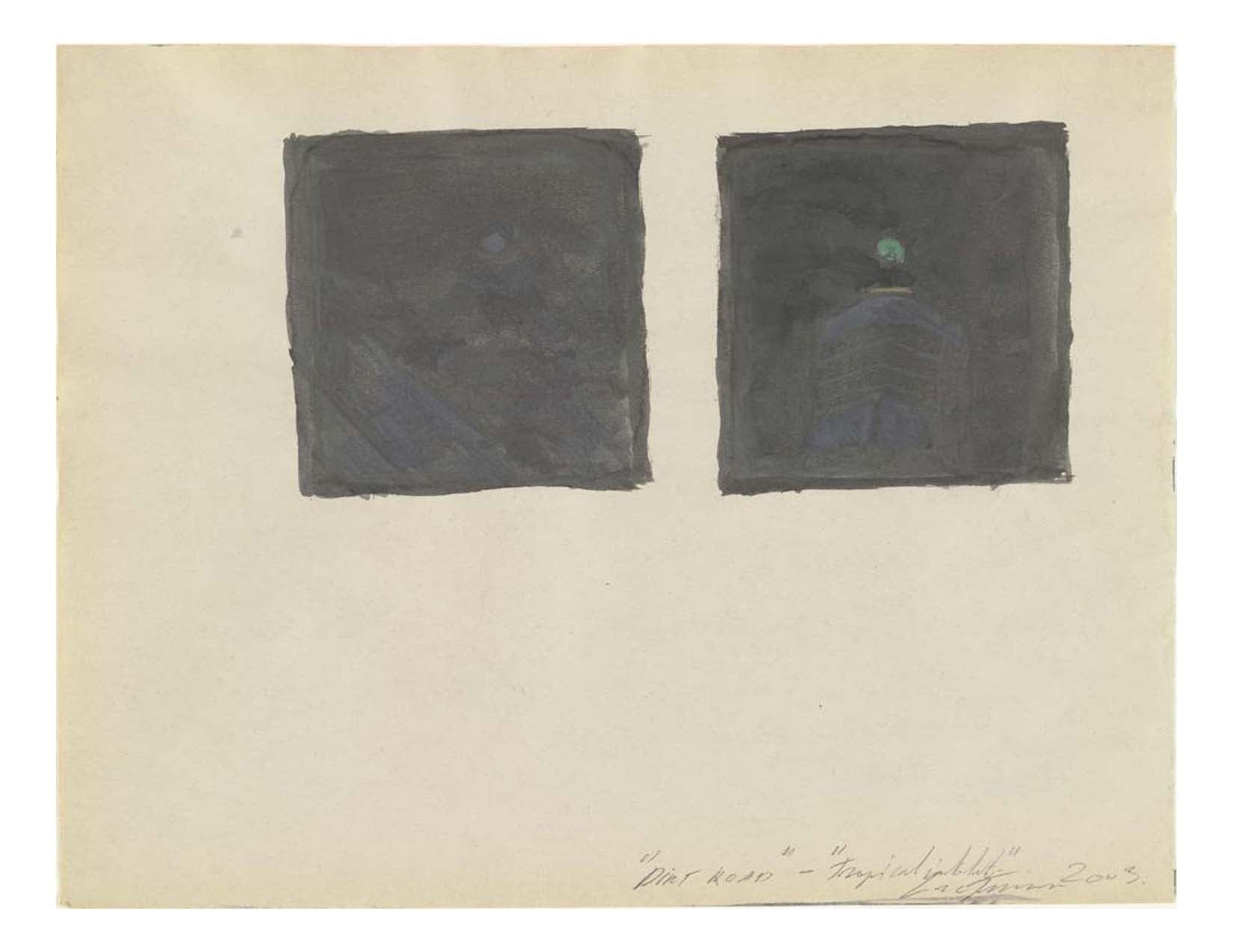 Luc Tuymans - Dirt Road - Tropical Institute, 16x12" (A3) Poster Print