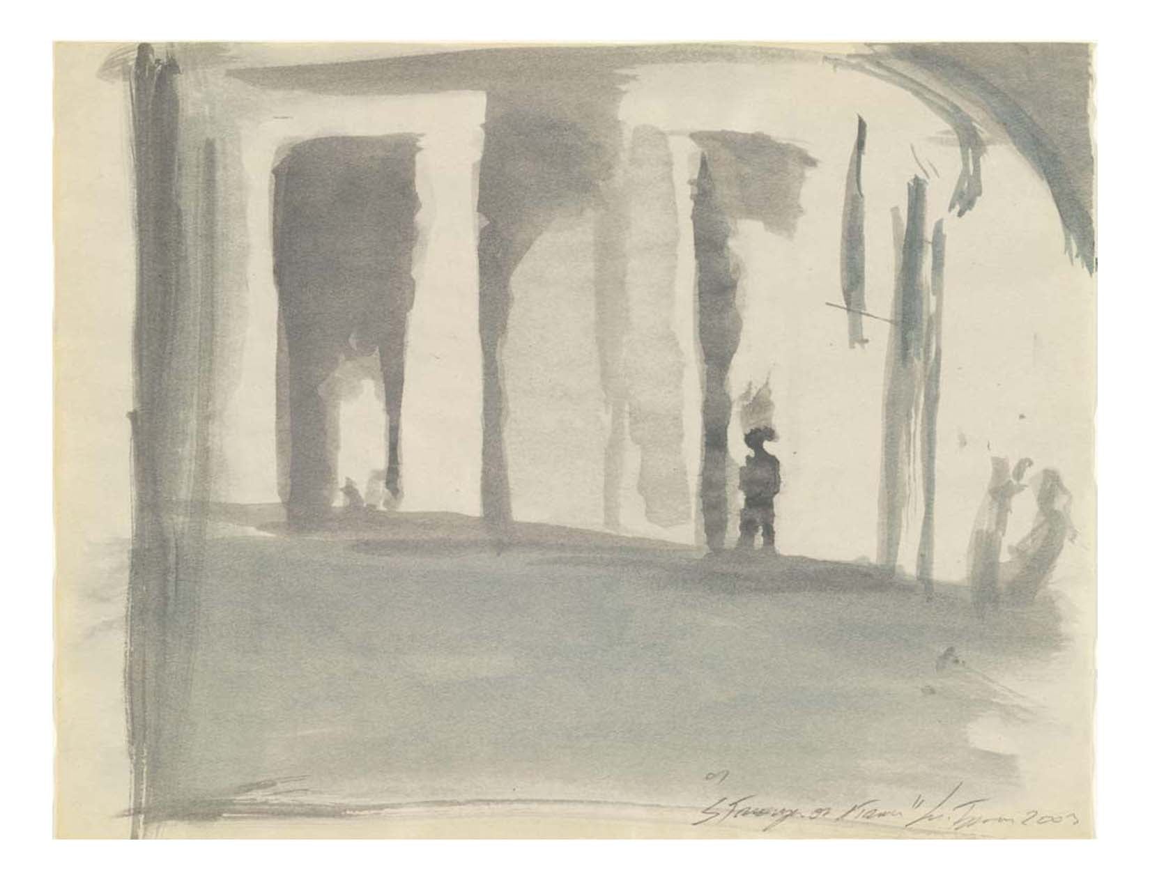 Luc Tuymans - Stranger on a Train, 16x12" (A3) Poster Print