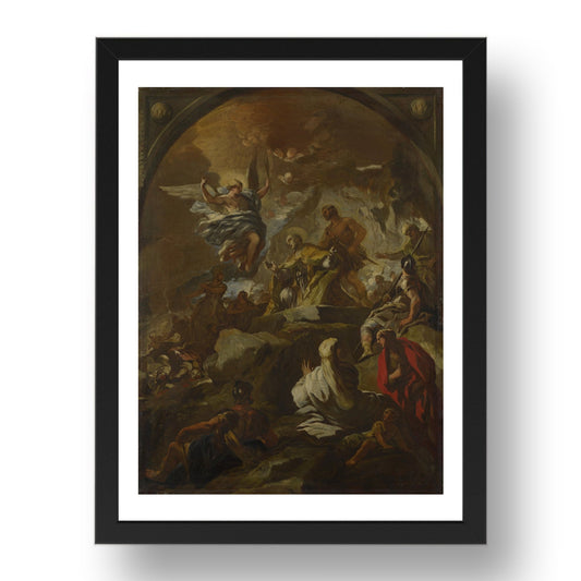 Luca Giordano: The Martyrdom of Saint Januarius, Poster in 17x13"(A3) Frame