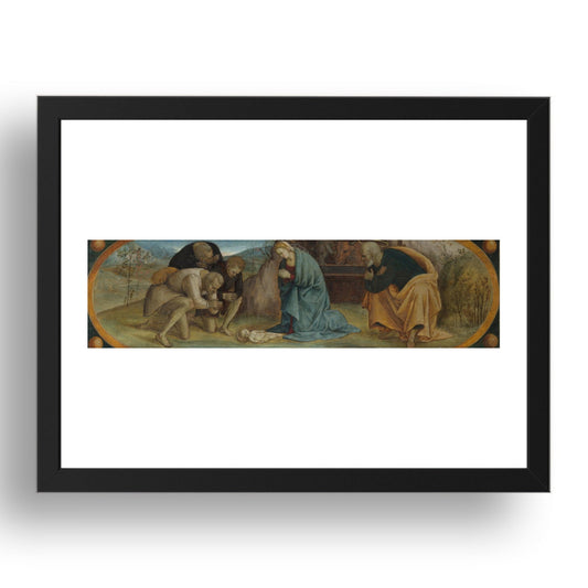 Luca Signorelli: The Adoration of the Shepherds (1), Poster in 17x13"(A3) Frame