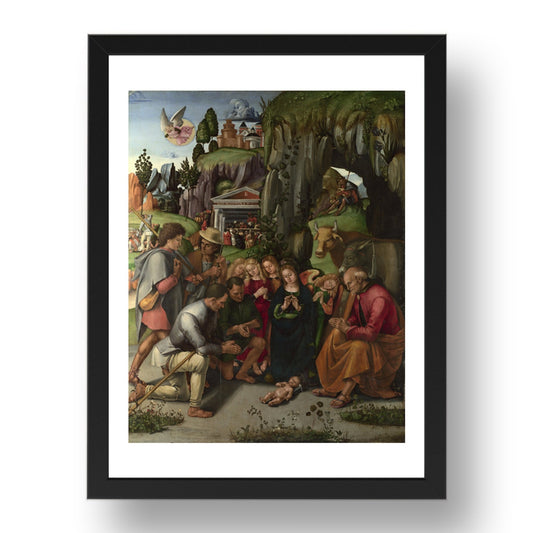 Luca Signorelli: The Adoration of the Shepherds, Poster in 17x13"(A3) Frame