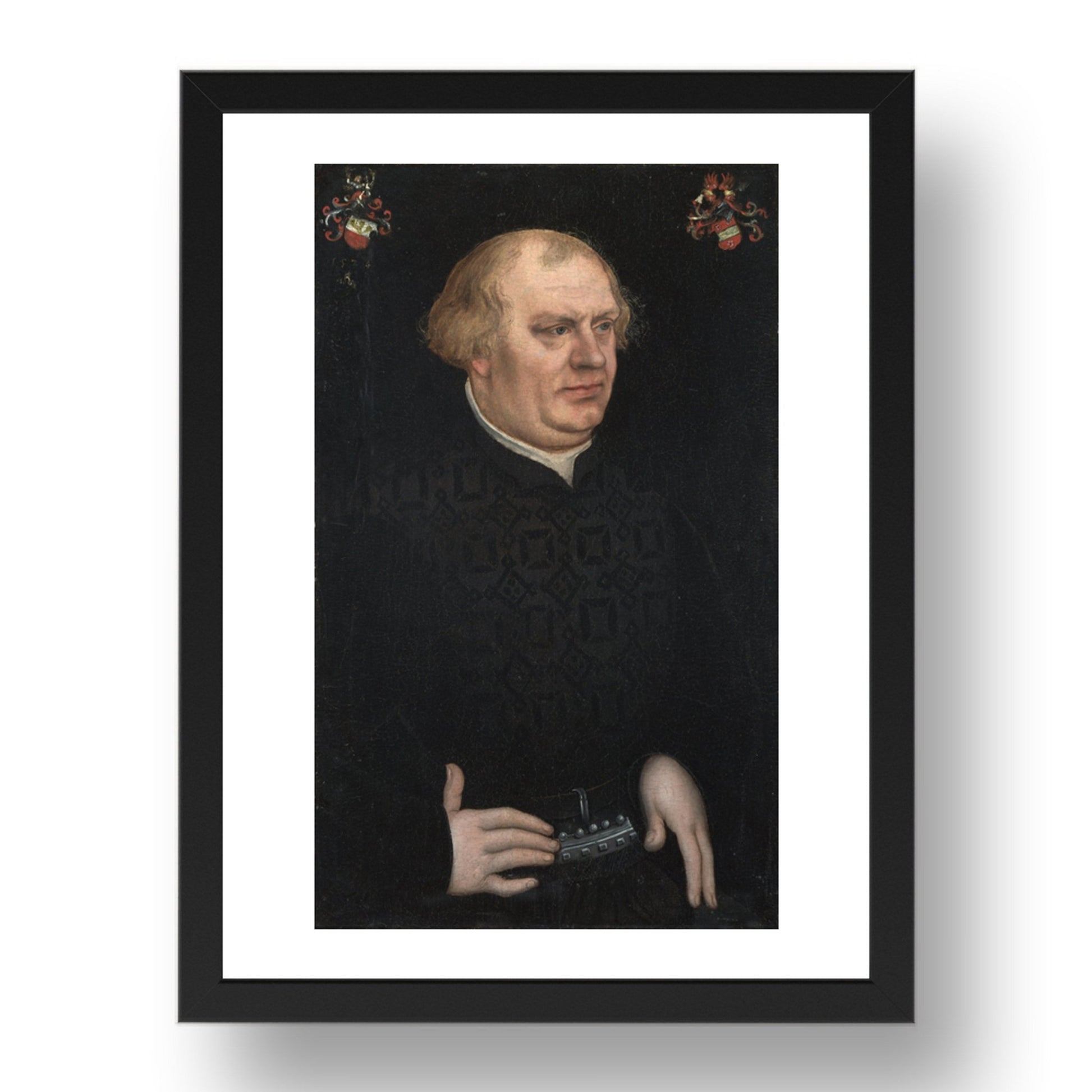 Lucas Cranach the Elder: Portrait of a Man, probably Johann Feige, Poster in 17x13"(A3) Frame