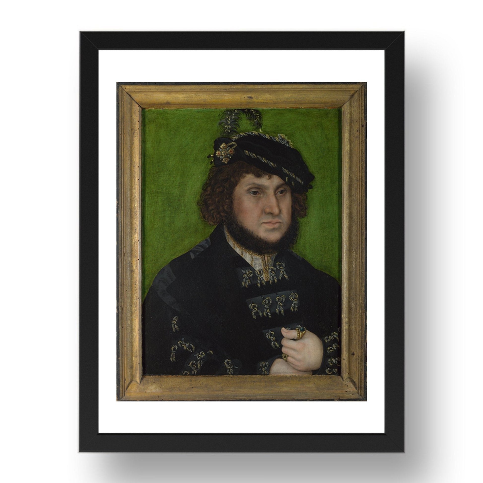 Lucas Cranach the Elder: Portrait of Johann the Steadfast, Poster in 17x13"(A3) Frame