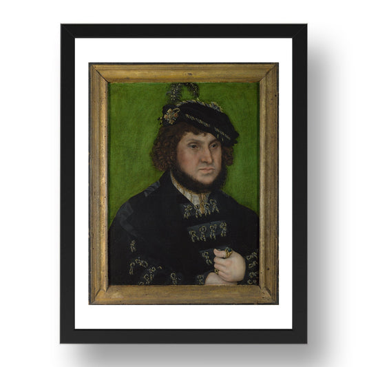 Lucas Cranach the Elder: Portrait of Johann the Steadfast, Poster in 17x13"(A3) Frame