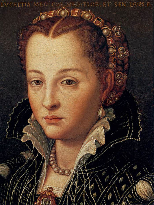 Lucrezia di Cosimo, vintage artwork by Agnolo Bronzino, A3 (16x12") Poster Print