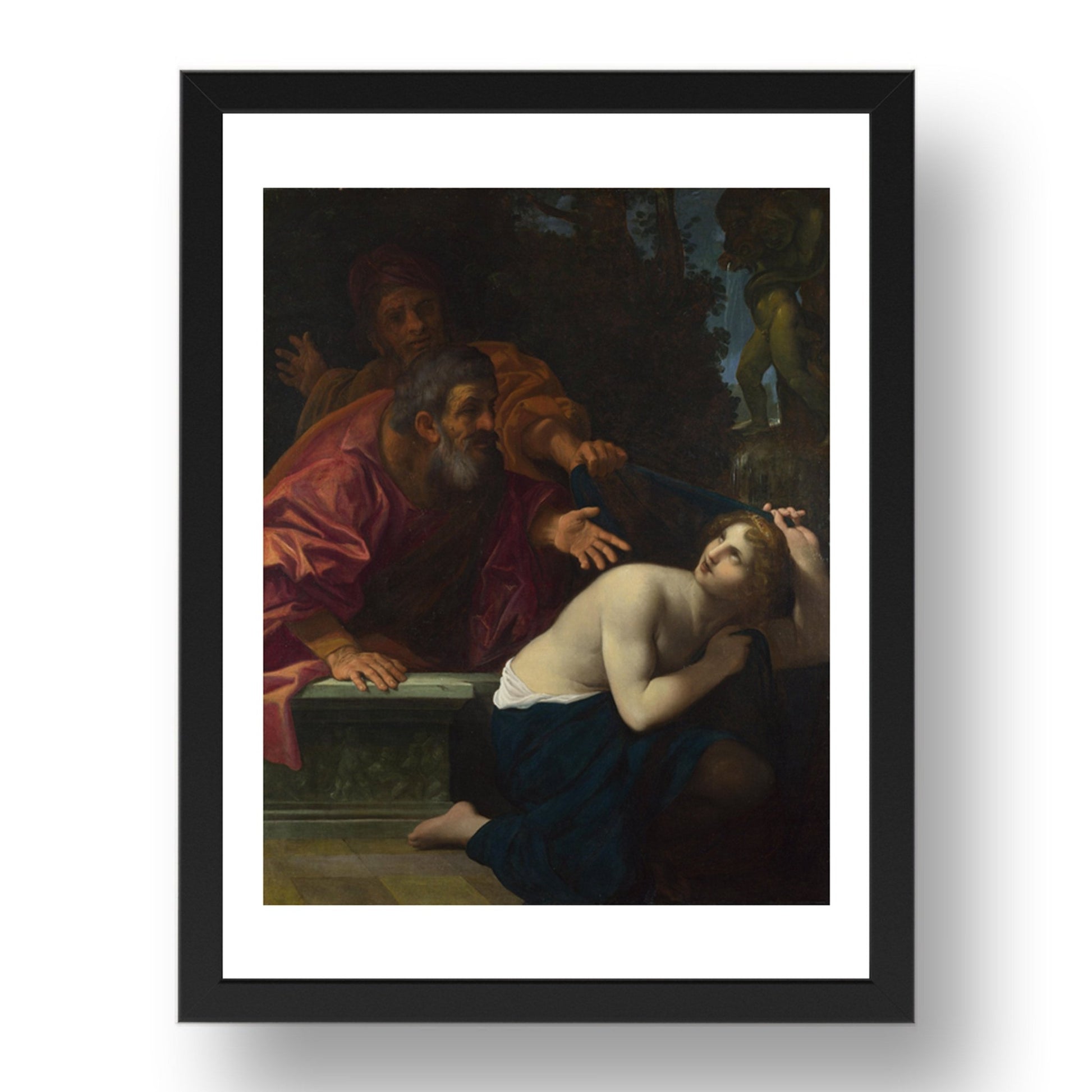 Ludovico Carracci: Susannah and the Elders, Poster in 17x13"(A3) Frame