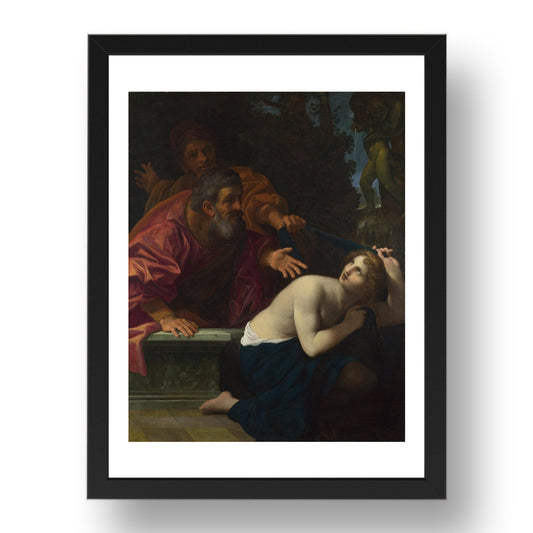 Ludovico Carracci: Susannah and the Elders, Poster in 17x13"(A3) Frame