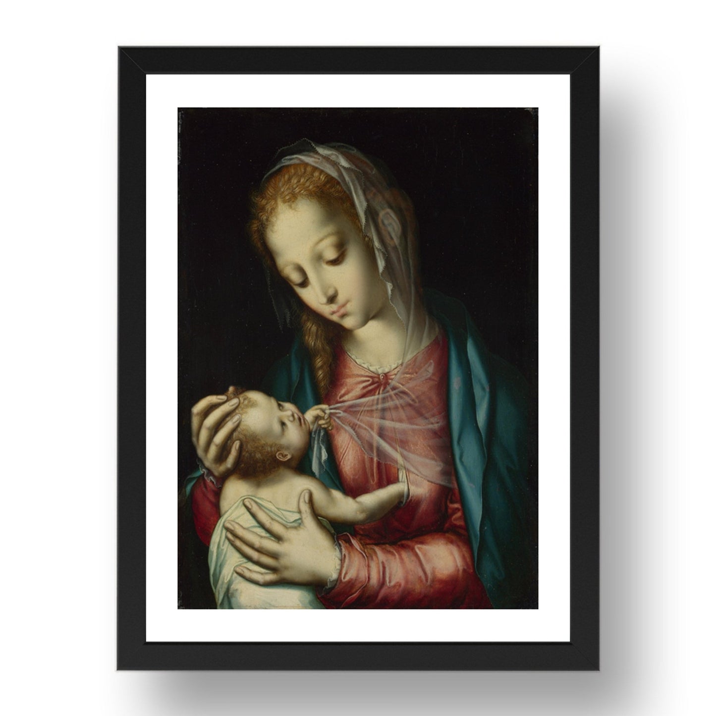 Luis de Morales: The Virgin and Child, Poster in 17x13"(A3) Frame