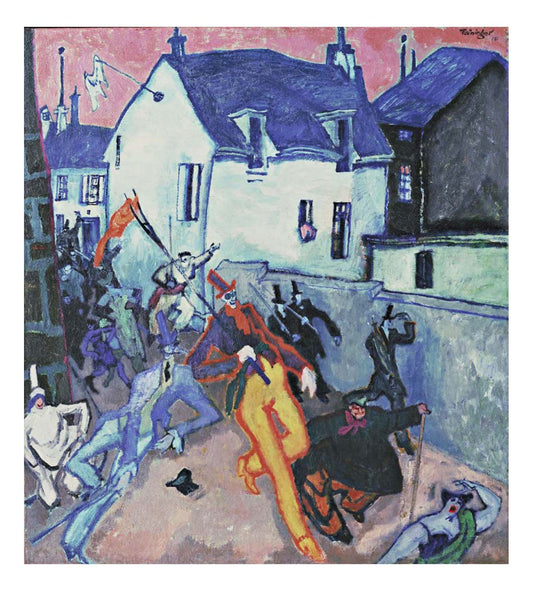 Lyonel Feininger - Uprising, 16x12" (A3) Poster Print