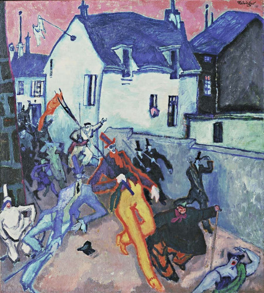 Lyonel Feininger - Uprising, vintage art, modern poster print
