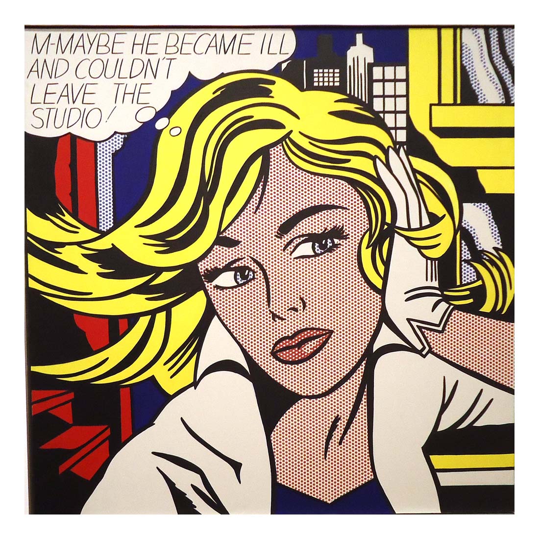 M-maybe by Roy Lichtenstein, Classic Modern Artwork, 16x12" (A3) Poster Print