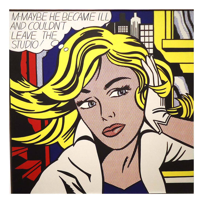 M-maybe by Roy Lichtenstein, Classic Modern Artwork, 16x12