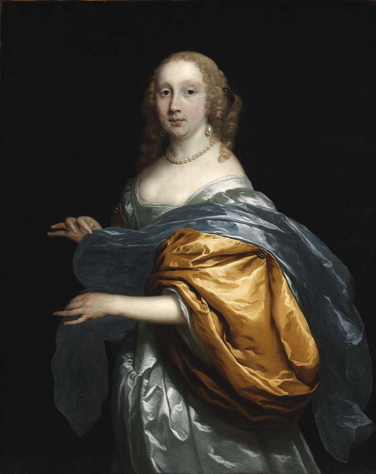 Madame Tulp, vintage artwork by Cornelis Janssen van Ceulen the Elder, 12x8" (A4) Poster