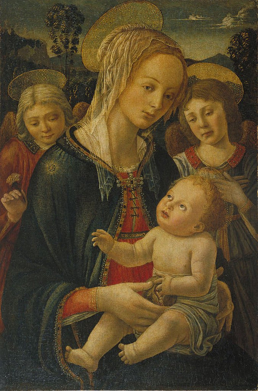 Madonna and Infant, vintage artwork by Fra Filippo Lippi, A3 (16x12") Poster Print