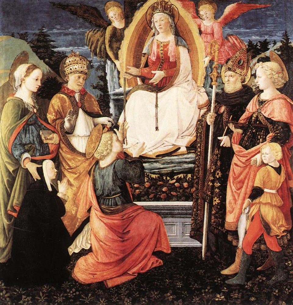 Madonna della Cintola, vintage artwork by Fra Filippo Lippi, A3 (16x12") Poster Print