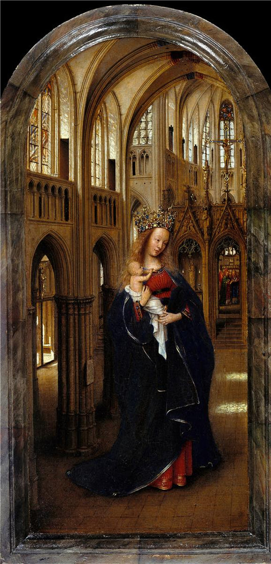 Madonna in the Church, vintage artwork by Jan van Eyck, A3 (16x12") Poster Print