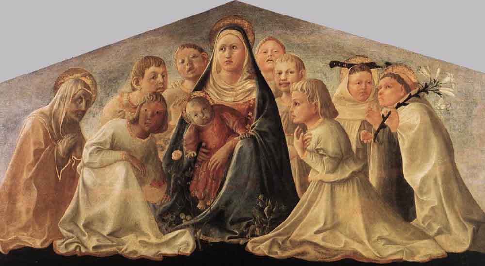 Madonna of Humility (Trivulzio Madonna), vintage artwork by Fra Filippo Lippi, A3 (16x12") Poster Print