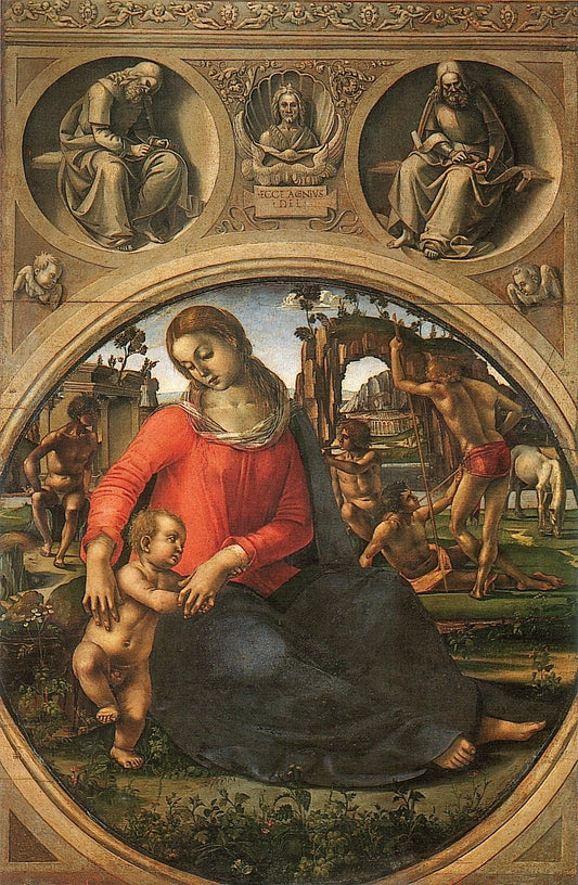 Madonna of humility, vintage artwork by Luca Signorelli, A3 (16x12") Poster Print