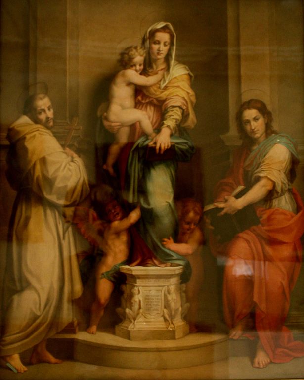 Madonna of the Harpies, vintage artwork by Andrea del Sarto, A3 (16x12") Poster Print