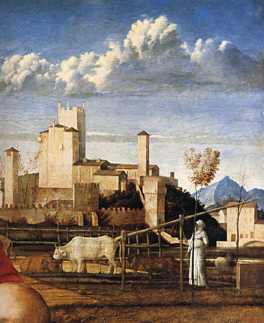 Madonna of the Meadow [detail], vintage artwork by Giovanni Bellini, A3 (16x12") Poster Print