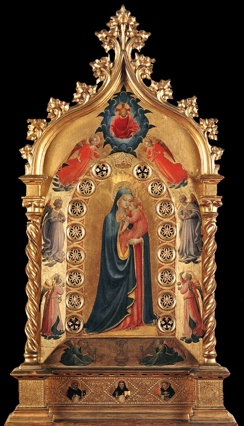 Madonna of the Star Altarpiece, vintage artwork by Fra Angelico, A3 (16x12") Poster Print