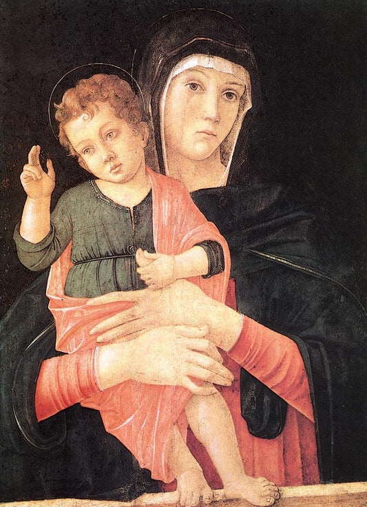 Madonna with Child Blessing, vintage artwork by Giovanni Bellini, A3 (16x12") Poster Print