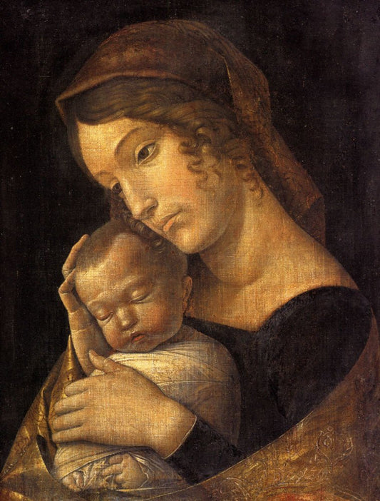 Madonna with Sleeping Child, vintage artwork by Andrea Mantegna, A3 (16x12") Poster Print