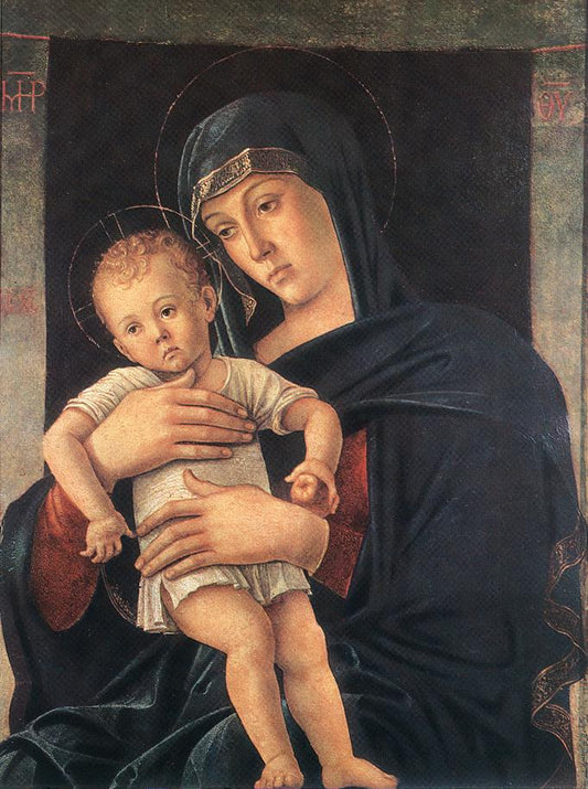 Madonna with the Child, vintage artwork by Giovanni Bellini, A3 (16x12") Poster Print