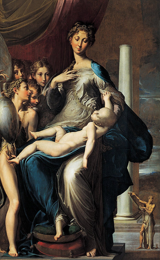 Madonna with the Long Neck, vintage artwork by Parmigianino, A3 (16x12") Poster Print
