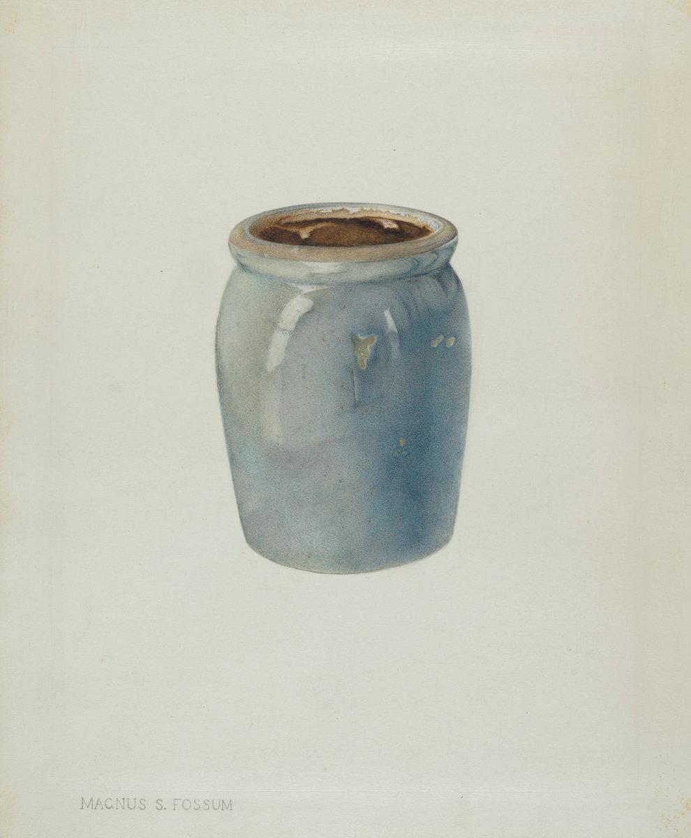 Magnus S. Fossum:Pottery Jam Jar,16x12"(A3) Poster
