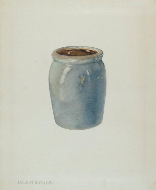 Magnus S. Fossum:Pottery Jam Jar,16x12"(A3) Poster