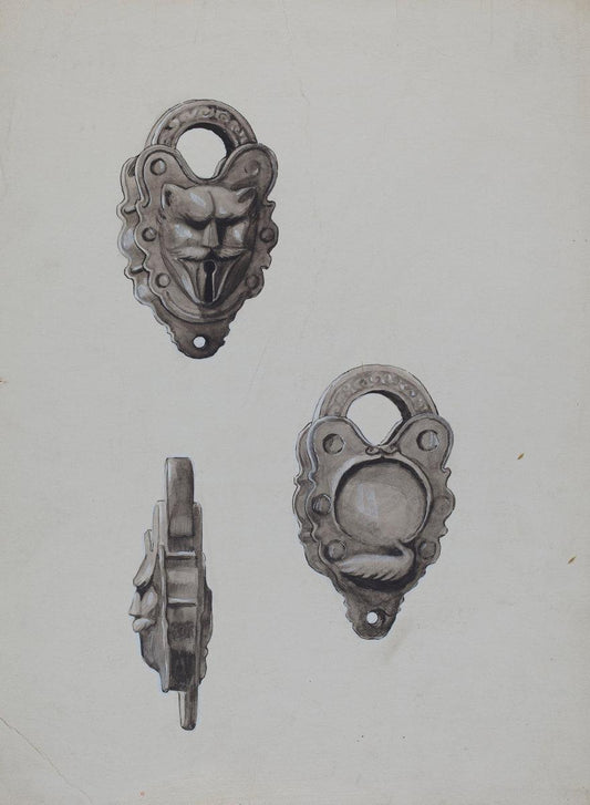 Majel G. Claflin:Iron Lock,16x12"(A3) Poster