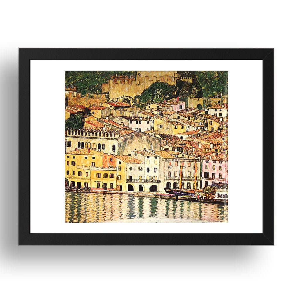 Malcesine on Lake Garda 1913 by Gustav Klimt, 17x13" Frame