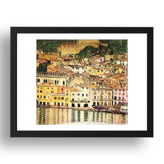 Malcesine on Lake Garda 1913 by Gustav Klimt, 17x13" Frame