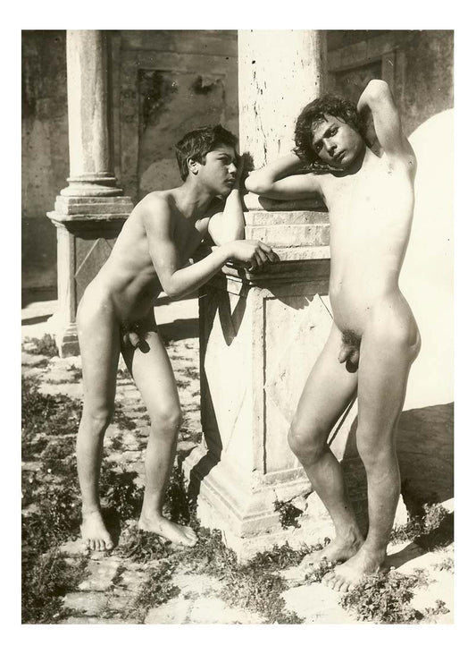 Male Nudes #25, historic photo by Wilhelm von Gloeden, 16x12"(A3) Poster