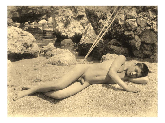 Male Nudes #27, historic photo by Wilhelm von Gloeden, 16x12"(A3) Poster