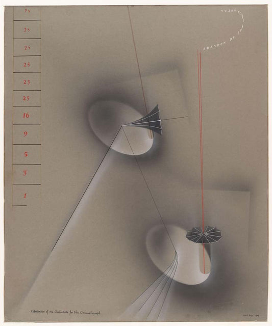 Man Ray - Admiration of the Orchestrelle Cinematograph, vintage art, modern poster print