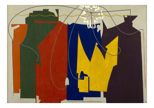 Man Ray - The Rope Dancer Accompanies Herself with Her Shadows, 16x12" (A3) Poster Print