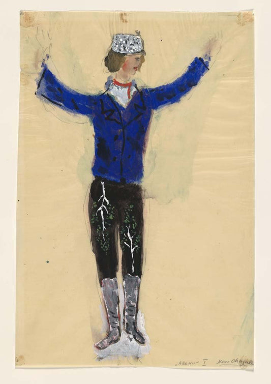 Marc Chagall - Aleko, costume design for Aleko (2), vintage art, modern poster print