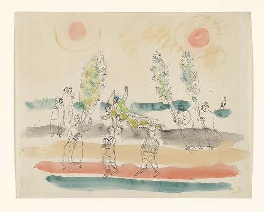 Marc Chagall - Choreographic suggestions ballet, for Aleko, vintage art, modern poster print