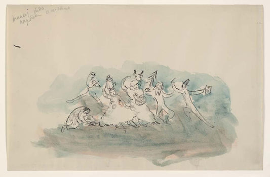 Marc Chagall - Dance of the Peasants,  vintage art, modern poster print