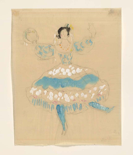 Marc Chagall - Zemphira, costume design for Aleko, vintage art, modern poster print
