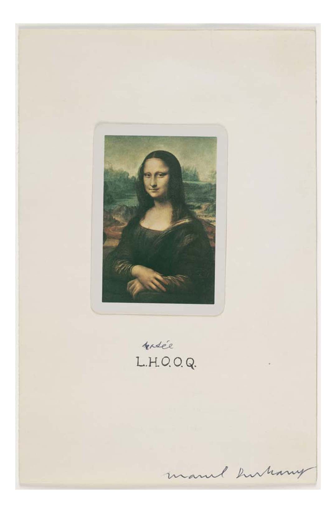 Marcel Duchamp - L.H.O.O.Q. Shaved, 16x12" (A3) Poster Print