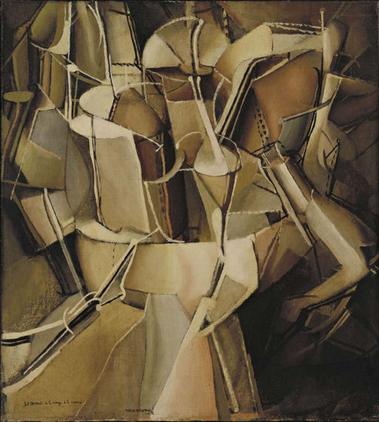 Marcel Duchamp - The Passage from Virgin to Bride, vintage art, modern poster print