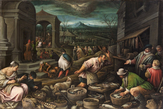March, vintage artwork by Leandro Bassano, 12x8" (A4) Poster