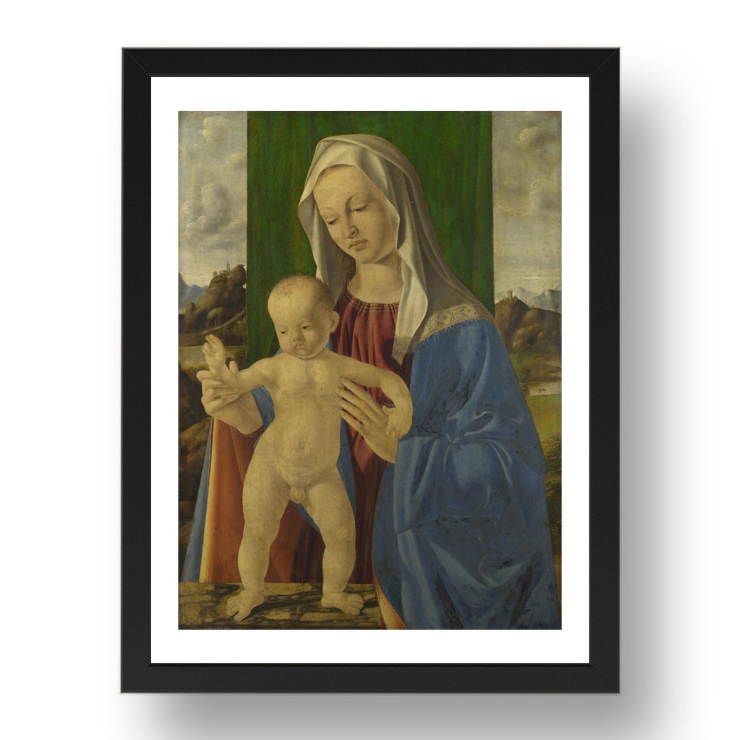 Marco Basaiti: The Virgin and Child, Poster in 17x13"(A3) Frame